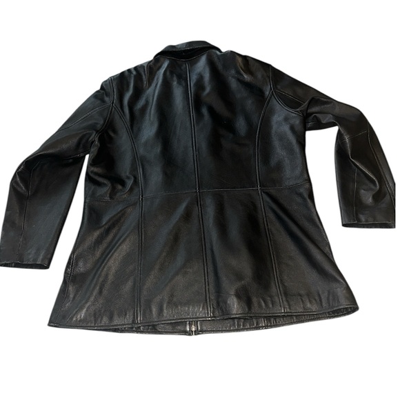 Sonoma Lambskin Black Leather Jacket-Size 1X - Picture 2 of 8